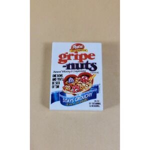 Wacky Packages Gripe-Nuts Miniature Cereal Box Figurine 3D Series Parody
